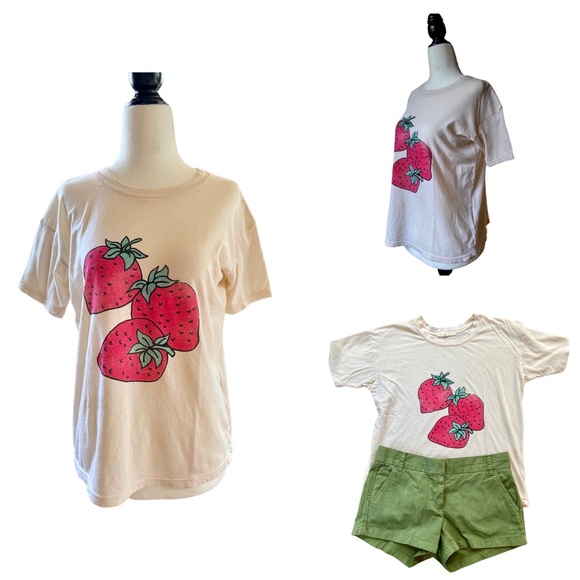 Vintage Inspired Strawberry Tee - Picture 2 of 5